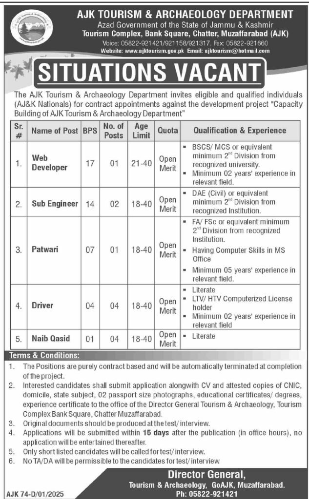 ajk jobs 2025